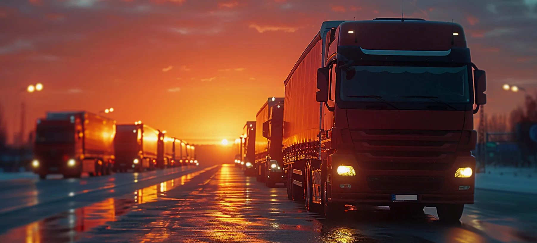 Calgary to Edmonton refrigerated courier on the QEII Highway