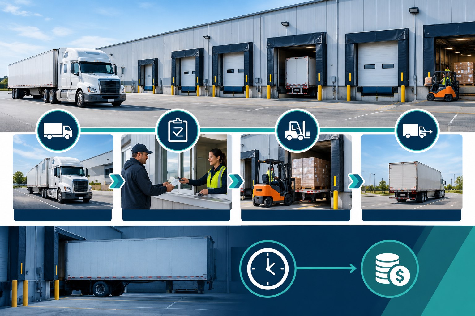 Dwell Time vs Detention illustration for WTM Logistics.