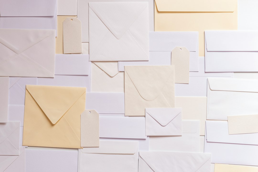 Paper envelopes prepared for delivery, illustrating document courier service.